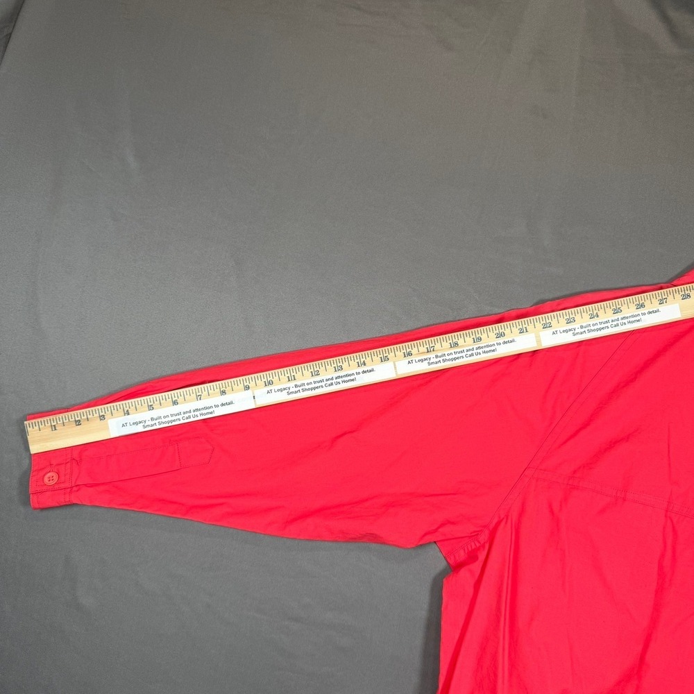 Liz Claiborne Vintage Womens M/L Coral Pink Cotton 2pc Jacket Pants Set Casual - Picture 15 of 16